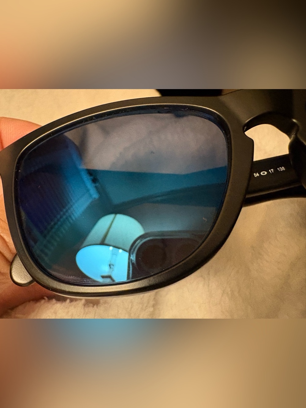 Oakley Frogskins 009245 Matte Black Frame w/Ice Iridium Lenses (Deep Blue) - Picture 5 of 11